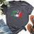 Vintage Italian Italy Flag Horse Jumping Equestrian Bella Canvas T-shirt Heather Dark Grey