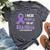 I Wear Purple For My Grandma Lupus Awareness Bella Canvas T-shirt Heather Dark Grey