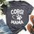 Welsh Corgi Mama Lover Dog Breeder Mom Pet Bella Canvas T-shirt Heather Dark Grey