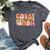 Welsh Corgi Pembroke Groovy World's Best Corgi Mom Bella Canvas T-shirt Heather Dark Grey