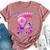 9Th Birthday Girl 9 Years Painting Art Number 9 Bella Canvas T-shirt Heather Mauve