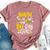 Auntie Of The Bee-Day Girl Birthday Party Matching Family Bella Canvas T-shirt Heather Mauve