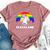 Cleveland Ohio Lgbtq Gay Pride Rainbow Bella Canvas T-shirt Heather Mauve