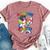 Dabbing 5Th Grade Unicorn Graduation Class Of 2021 Nailed It Bella Canvas T-shirt Heather Mauve