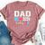 Dad 2024 Loading A Girl Or A Boy Baby Pregnancy Announcement Bella Canvas T-shirt Heather Mauve