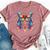 Dream Catcher Butterfly Native American Dreamcatcher Bella Canvas T-shirt Heather Mauve