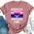 Genderfluid Omnisexual Iconic Pride Flag Genderqueer Queer Bella Canvas T-shirt Heather Mauve