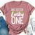 Lucky One First Birthday Big Sister Family St Patrick's Day Bella Canvas T-shirt Heather Mauve