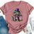 Mardigator Mardi Gras Alligator Costume Mardi Gras Bella Canvas T-shirt Heather Mauve