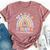 Pediatric Neurology Rainbow Peds Neurology Pediatric Neuro Bella Canvas T-shirt Heather Mauve