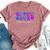 Preeclampsia Awareness Support Squad Groovy Women Bella Canvas T-shirt Heather Mauve