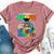 Proud Mom Of A 2024 Kindergarten Graduate Dinosaur Bella Canvas T-shirt Heather Mauve