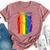 San Diego Lgbt Pride Month Lgbtq Rainbow Flag Bella Canvas T-shirt Heather Mauve