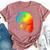 Senegal Parrot Colorful Rainbow Retro Bella Canvas T-shirt Heather Mauve