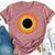 Total Solar Eclipse Mandala Sun Bella Canvas T-shirt Heather Mauve