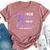 I Wear Purple For My Grandma Lupus Awareness Bella Canvas T-shirt Heather Mauve