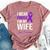 I Wear Purple For My Wife Lupus Warrior Lupus Bella Canvas T-shirt Heather Mauve