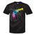 Gun Dripping Rainbow Graffiti Paint Artist Revolver Tie-Dye T-shirts Black Tie-Dye