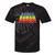 Hawaii State Gay Pride Rainbow Word Tie-Dye T-shirts Black Tie-Dye