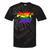 Mama Dragon Rainbow Colored Dragon Graphic Tie-Dye T-shirts Black Tie-Dye