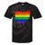 Ohio Map Gay Pride Rainbow Flag Lgbt Support Tie-Dye T-shirts Black Tie-Dye