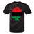 Pan African Flag Black Woman Melanin Black Pride Afro Pride Tie-Dye T-shirts Black Tie-Dye