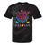 Pansexual Subtle Pan Pride Lgbtq Subtle Moon Phase Crystals Tie-Dye T-shirts Black Tie-Dye