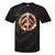 Peace Sign Love 60 S 70 S Hippie Outfits For Women Tie-Dye T-shirts Black Tie-Dye