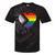 Progress Pride Flag Vintage Rainbow Heart Love Lgbt Pocket Tie-Dye T-shirts Black Tie-Dye