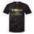 Rainbow Colorful Graffiti Style San Francisco City Skyline Tie-Dye T-shirts Black Tie-Dye