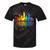 Retro Oakland Skyline Rainbow Lgbt Lesbian Gay Pride Tie-Dye T-shirts Black Tie-Dye