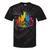 Retro Pittsburgh Skyline Rainbow Lgbt Lesbian Gay Pride Tie-Dye T-shirts Black Tie-Dye