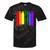 Seattle Washington Lgbtq Gay Pride Rainbow Skyline Tie-Dye T-shirts Black Tie-Dye