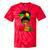 Celebrate Junenth Black Messy Bun 1865 Emancipation Tie-Dye T-shirts RedTie-Dye