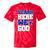 Dallas Here We Go For Women Tie-Dye T-shirts RedTie-Dye