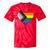 Progress Pride Flag Vintage Rainbow Heart Love Lgbt Pocket Tie-Dye T-shirts RedTie-Dye