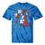 In My Baseball Poppy Era Groovy Baseball Pride Tie-Dye T-shirts Blue Tie-Dye