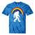 Bigfoot Graffiti Rainbow Sasquatch Tagger Tie-Dye T-shirts Blue Tie-Dye