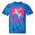 Girl Retro Personalized Dolly Cowgirl First Name Tie-Dye T-shirts Blue Tie-Dye