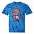 I Go Meow Colorful Singing Cat Tie-Dye T-shirts Blue Tie-Dye