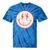 Happy Face Floral Preppy Aesthetic Smile Face Tie-Dye T-shirts Blue Tie-Dye