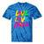 Happy Live Love Cheer Cute Girls Cheerleader Tie-Dye T-shirts Blue Tie-Dye