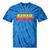 Hawaii State Gay Pride Rainbow Word Tie-Dye T-shirts Blue Tie-Dye