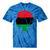 Pan African Flag Black Woman Melanin Black Pride Afro Pride Tie-Dye T-shirts Blue Tie-Dye