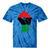 Pan African Unia Flag Fist Black History Black Liberation Tie-Dye T-shirts Blue Tie-Dye