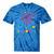 Pansexual Subtle Pan Pride Lgbtq Subtle Moon Phase Crystals Tie-Dye T-shirts Blue Tie-Dye