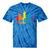 Retro Cincinnati Skyline Rainbow Lgbt Lesbian Gay Pride Tie-Dye T-shirts Blue Tie-Dye