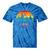 Retro Lgbt Rainbow Charlotte Skyline Lesbian Gay Pride Tie-Dye T-shirts Blue Tie-Dye