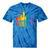 Retro Oakland Skyline Rainbow Lgbt Lesbian Gay Pride Tie-Dye T-shirts Blue Tie-Dye