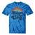 Summer Camp Counselor Staff Groovy Rainbow Camp Counselor Tie-Dye T-shirts Blue Tie-Dye